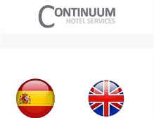 Tablet Screenshot of continuumhotelservices.com